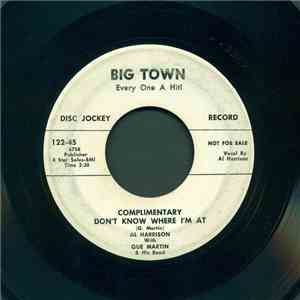 Al Harrison With Que Martin & His Band - Don't Know Where I'm At / I'll Forget About You FLAC