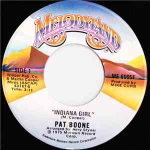 Pat Boone - Indiana Girl FLAC