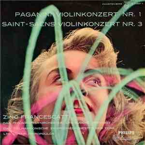 Zino Francescatti Violin - Eugene Ormandy Conducts The Philadelphia Orchestra, Dimitri Mitropoulos Conducts The New York Philharmonic, Paganini / Saint-Saëns - Violinkonzert No. 1 / Violinkonzert No. 3 FLAC