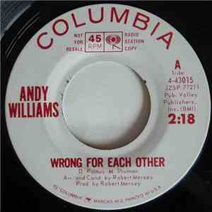 Andy Williams - Wrong For Each Other FLAC