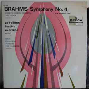 Brahms, Eugen Jochum, Berlin Philharmonic Orchestra - Symphony № 4 In E Minor Op. 98 / Academic Festival Overture Op. 80 FLAC