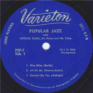 Michael Dunn, His Piano And His Voice - Popular Jazz FLAC