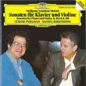 Mozart, Itzhak Perlman ∙ Daniel Barenboim - Sonaten Für Klavier Und Violine (Sonatas For Piano And Violin K.454 & K.481) FLAC