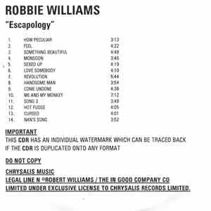 Robbie Williams - Escapology FLAC