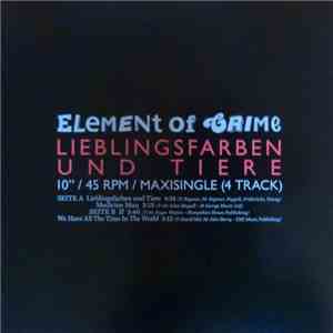 Element Of Crime - Lieblingsfarben Und Tiere FLAC