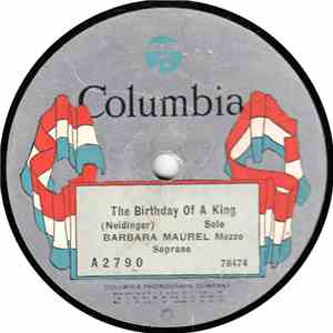 Barbara Maurel - The Birthday Of A King / The Star Of The East FLAC