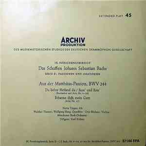 Johann Sebastian Bach - Buß' Und Reu' / Erbarme Dich, Mein Gott FLAC