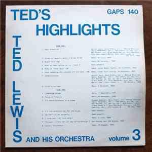 Ted Lewis - Ted's Highlights Volume 3 FLAC