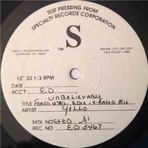 Yello - Unbelievable FLAC