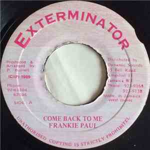 Frankie Paul - Come Back To Me FLAC