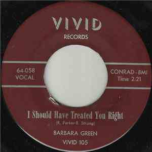 Barbara Green - I Should Have Treated You Right FLAC