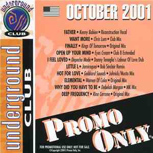 Various - Promo Only Underground Club: October 2001 FLAC