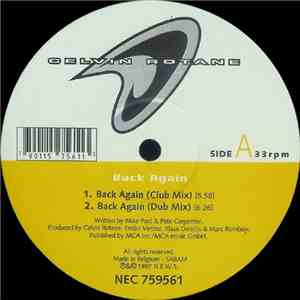 Celvin Rotane - Back Again / Theme From Magnum FLAC