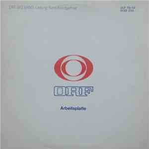 ORF Big Band ; Leitung: Karel Krautgartner - ORF Arbeitsplatte 78/32 FLAC