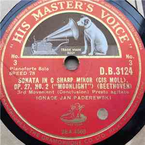 Beethoven / Paderewski - Sonata In C Sharp Minor (Cis Moll), Op.27 No.2 ("Moonlight") FLAC
