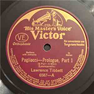 Lawrence Tibbett - Pagliacci-Prologue FLAC