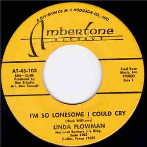 Linda Plowman - I'm So Lonesome I Could Cry FLAC