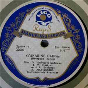 R. Marijošius - Vakarinė Daina = Вечерняя Песня / Polka = Полька FLAC