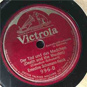 Ernestine Schumann-Heink - Der Tod Und Das Mädchen (Death And The Maiden) / Mondnacht (Moonlight) FLAC