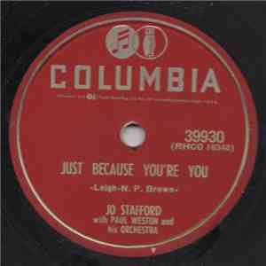 Jo Stafford - Just Because You're You / A Fool Such As I FLAC