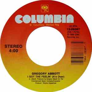 Gregory Abbott - I Got The Feelin' (It's Over) FLAC