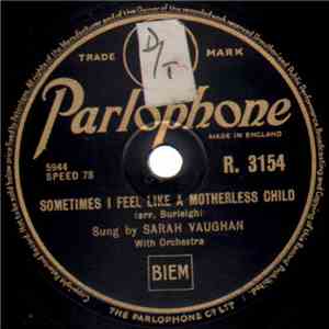 Sarah Vaughan - I Don't Stand A Ghost Of A Chance With You / Sometimes I Feel Like A Motherless Child FLAC