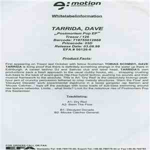 Dave Tarrida - Postmortem Pop EP FLAC
