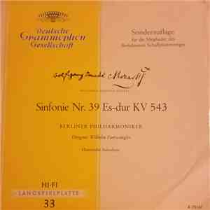 Wolfgang Amadeus Mozart - Berliner Philharmoniker , Dirigent: Wilhelm Furtwängler - Sinfonie Nr. 39 Es-Dur KV 543 FLAC