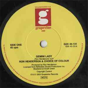 Ron Henderson  & Choice Of Colour - Gemini Lady FLAC