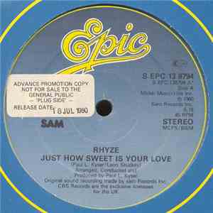 Rhyze - Just How Sweet Is Your Love / I Found Love In You FLAC
