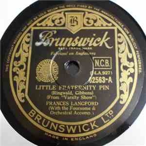 Frances Langford - Little Fraternity Pin / Once In A While FLAC