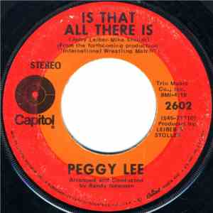 Peggy Lee - Is That All There Is / Me And My Shadow FLAC