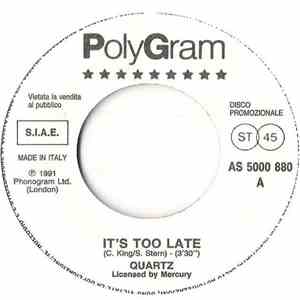 Quartz  / Holly Higgins - It's Too Late / Motor-Cycle FLAC