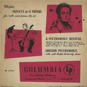 Gregor Piatigorsky, Ralph Berkowitz - A Piatigorsky Recital FLAC