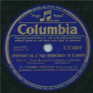 Sir Thomas Beecham Conducting The London Philharmonic Orchestra - Symphony No. 8 (The Unfinished) In B Minor FLAC