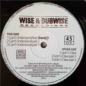 Weeding Dub, Shanti D - Can't Understand / Lion's Claw FLAC