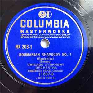 Chicago Symphony Orchestra, Frederick Stock / Enesco - Roumanian Rhapsody No. 1 FLAC