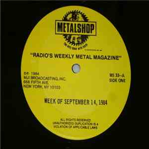 Various - Metalshop - Radio's Weekly Metal Magazine (Week Of September 14, 1984) FLAC