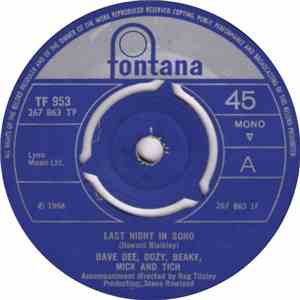 Dave Dee, Dozy, Beaky, Mick And Tich - Last Night In Soho FLAC