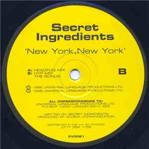 Secret Ingredients - New York, New York FLAC