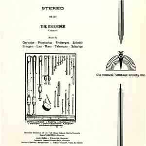 Gervaise, Praetorius, Froberger, Scheidt, Bresgen, Lau, Marx / Telemann, Schultz - Recorder Orchestra of the Folk Music School, Berlin-Neuköln, Rudolf Barthel, Linda Höffer, Jeannette Cramer-Chemin-Petit, Gerhard Kastner, Niklas Trüstedt - The Recorder, V FLAC
