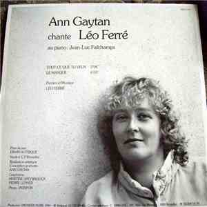 Ann Gaytan - Leo Ferre FLAC