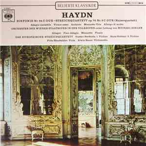 Haydn, Orchester Der Wiener Staatsoper In Der Volksoper, Michael Gielen, Das Europäische Streichquartett, Gustav Swoboda, Hans Grötzer, Fritz Händschke, Alwin Sauer - Sinfonie Nr. 94 C-Dur • Streichquartett Op. 76 Nr.3 C-Dur (Kaiserquartett) FLAC