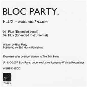 Bloc Party - Flux - Extended Mixes FLAC