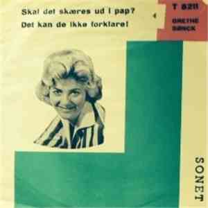 Grethe Sønck - Skal Det Skæres Ud I Pap FLAC