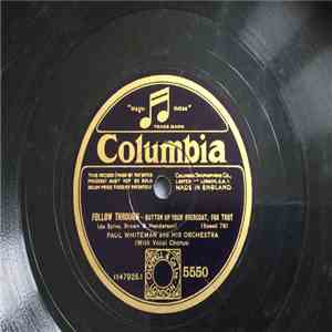 Paul Whiteman And His Orchestra - Button Up Your Overcoat / My Lucky Star FLAC
