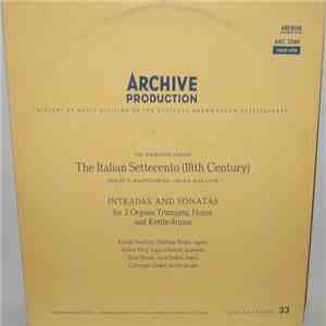 Rudolf Ewerhart, Mathias Siedel, Walter Holy, Ingus Schmidt, Erich Penzel, Gerd Seifert, Christoph Caskel - Intradas And Sonatas For 2 Organs, Trumpets, Horns And Kettle-drums FLAC