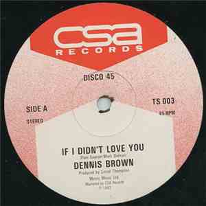Dennis Brown / Linval Thompson - If I Didn't Love You / Tell Him I'm Not Home FLAC