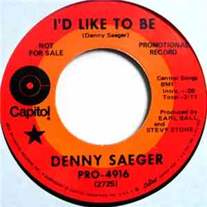 Denny Saeger - I'd Like To Be / Leavin' You FLAC