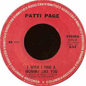Patti Page - I Wish I Had A Mommy Like You FLAC